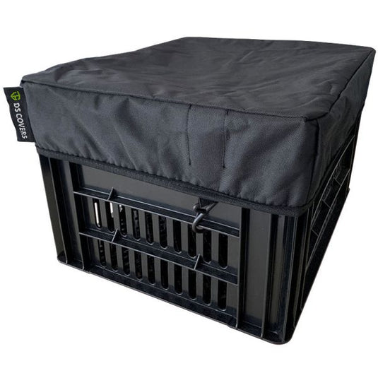 Ds covers fietskrathoes crate l voor kratten t m 40 x 50 cm - zwart