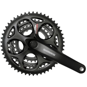 Shimano crankstel 7 8 speed tourney fc-a073 - 170 50-39-30t met vierkante as - zwart