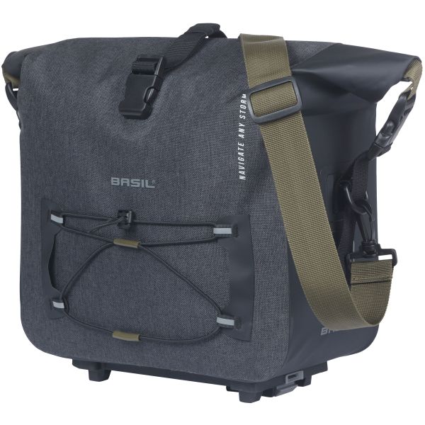 Afbeelding laden in galerijviewer, Basil gepäckträgertasche navigator storm trunkbag navigator storm mik 2.0 black
