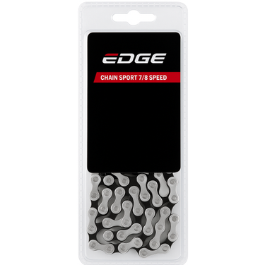 Edge fietsketting 7 8 speed sporty - zilver