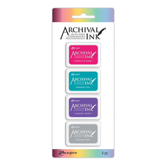Ranger ink ranger • archival mini ink pad kit 4