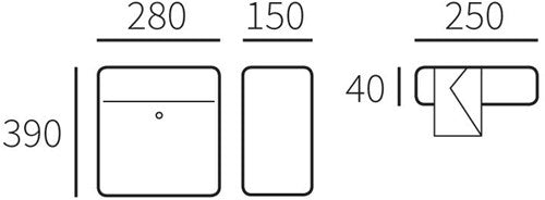 Allux brievenbus 200 antraciet - 40010265