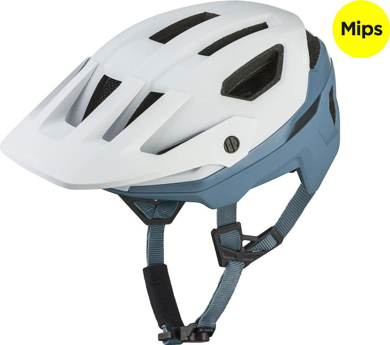 Afbeelding laden in galerijviewer, Alpina rootage 2 mips white pebble blue matt - mtb helmet
