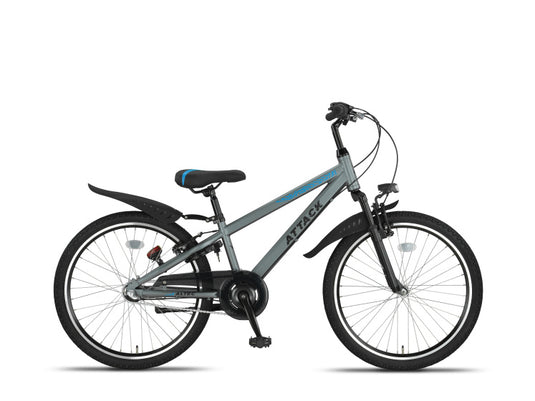 Altec attack mtb 24 inch jongens 3v v-brakes grijs