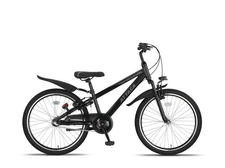 Afbeelding laden in galerijviewer, Altec attack mtb 24 inch jongens 3v v-brakes zwart
