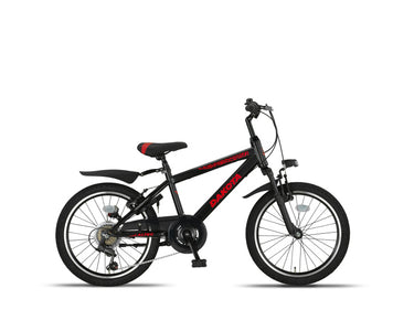 Altec dakota mtb 20 inch jongens 7v v-brakes zwart