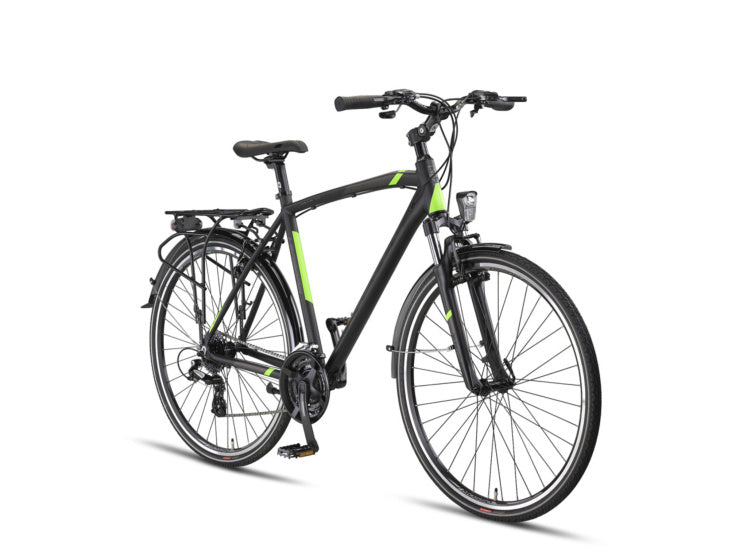 Afbeelding laden in galerijviewer, Altec legarda 28 inch 56 cm heren 24v v-brakes zwart

