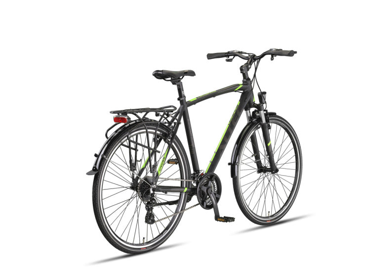 Afbeelding laden in galerijviewer, Altec legarda 28 inch 56 cm heren 24v v-brakes zwart
