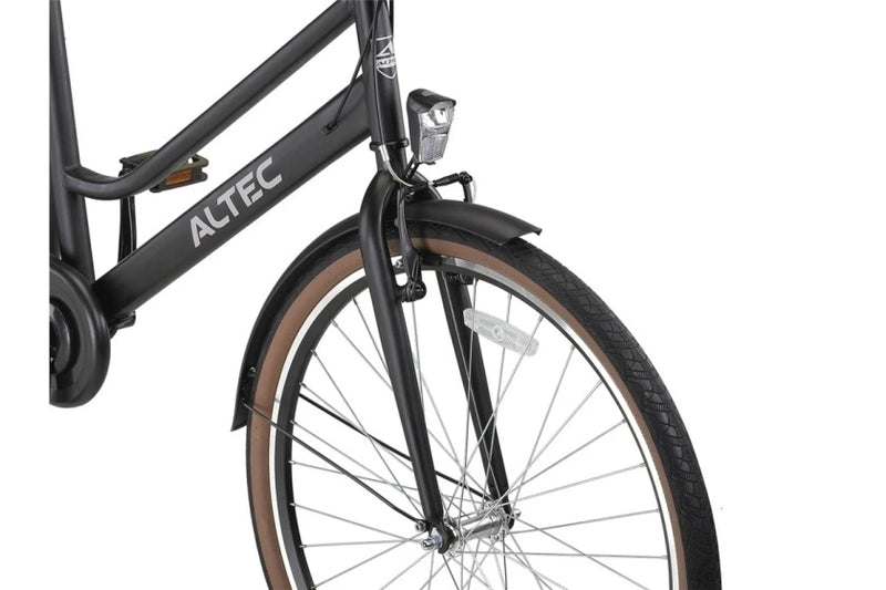 Afbeelding laden in galerijviewer, Altec manta 28 inch 55 cm dames 3v rollerbrake matzwart

