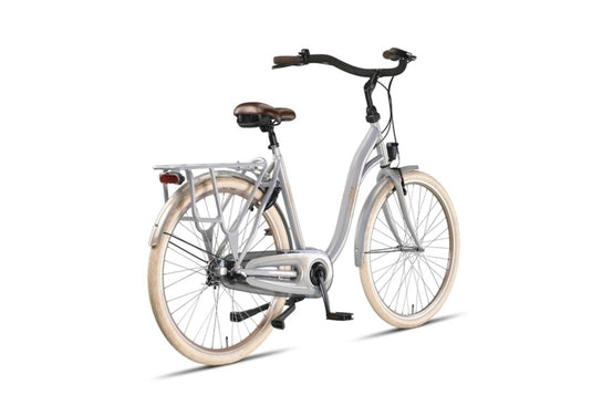 Altec sweet moederfiets 28 inch 56 cm dames 3v rollerbrake zilver