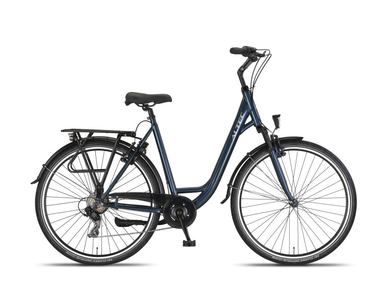 Afbeelding laden in galerijviewer, Altec verona 28 inch 52 cm dames 7v v-brakes petrolblauw
