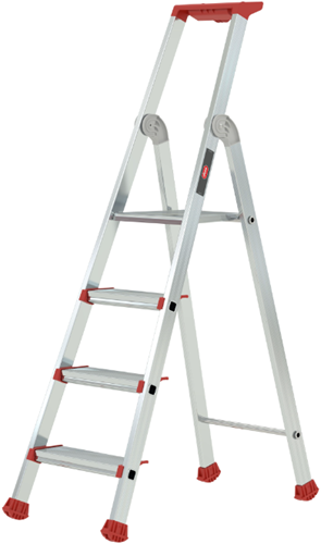 Afbeelding laden in galerijviewer, Altrex 503894 nimba enkel oploopbare trap | 4-treeds - 503894
