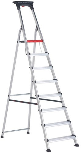 Afbeelding laden in galerijviewer, Altrex double decker huishoudtrap 8-treeds - 501108
