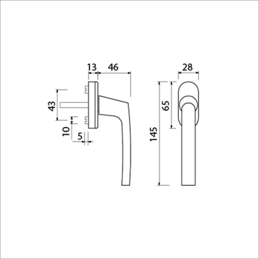 Ami raamgreep 810 7x32 ovaal f1 - 425511