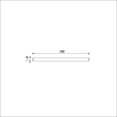 Ami vierkant stift 8x140 mm - 900461