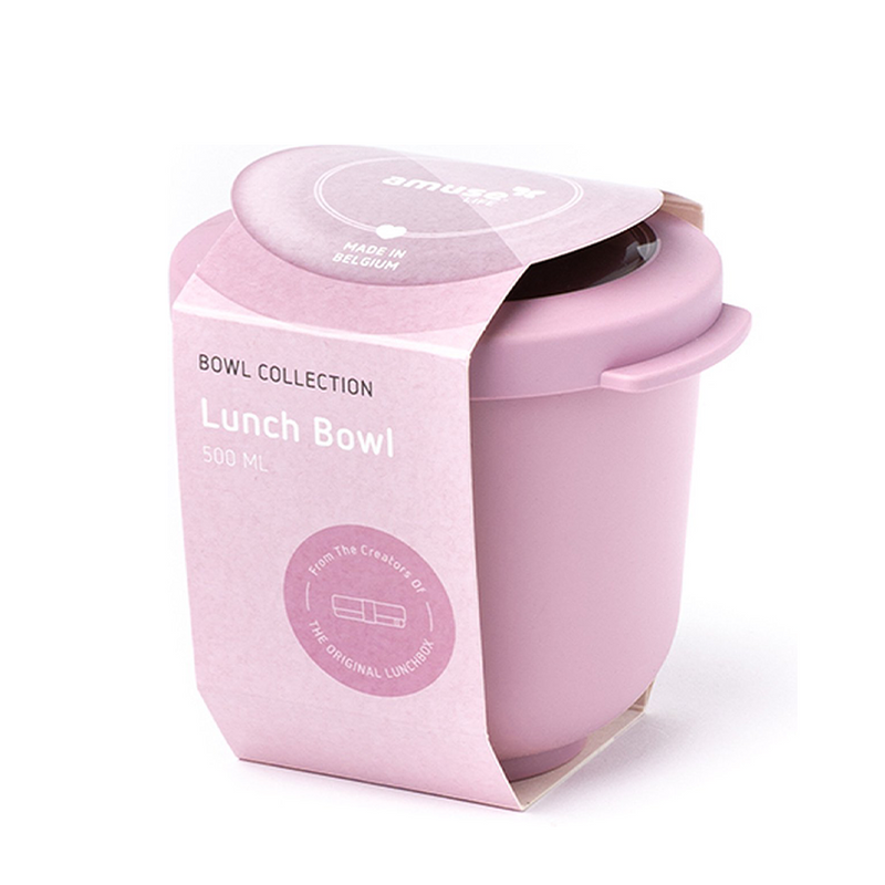 Afbeelding laden in galerijviewer, Amuse life lunch bowl met deksel roze 500ml
