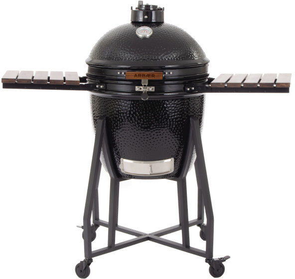 Afbeelding laden in galerijviewer, Arbaer Kamado Large Ø 21 inch met Frame Keramisch Zwart
