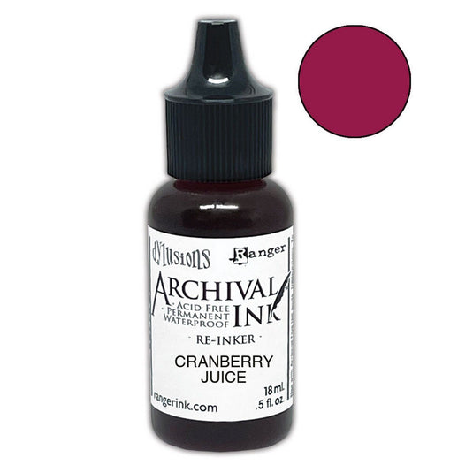Ranger ink ranger • dylusions archival reinkers cranberry juice