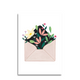 Art by andu wenskaart flower envelope