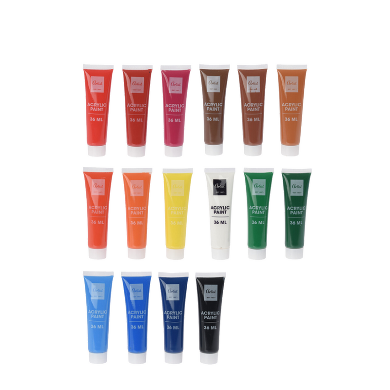 Afbeelding laden in galerijviewer, Artist acrylverfset 36ml 16 stuks
