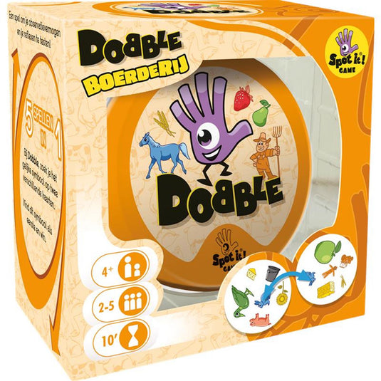 Dobble boerderij kaartspel vanaf 4 jaar 2-5 spelers