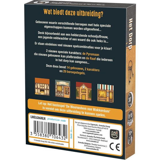 Zygomatic board game studio de weerwolven van wakkerdam het dorp - uitbreiding - kaartspel - nieuwe rollen