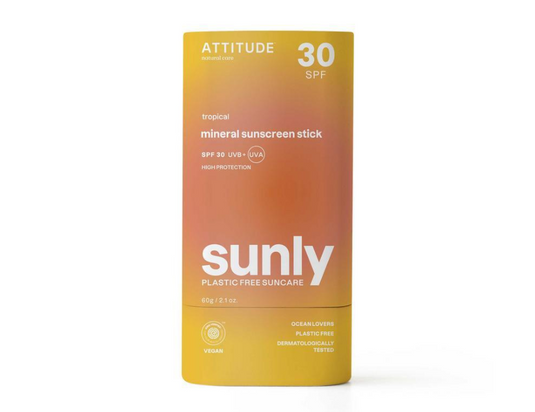 Attitude zonnebrandstick - spf30 - tropisch - 60g