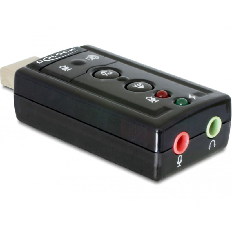 Afbeelding laden in galerijviewer, Delock usb sound adapter 7.1 geluidskaart (zwart, retail)
