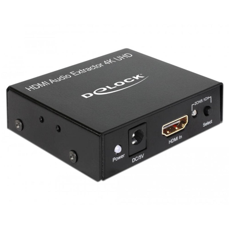 Afbeelding laden in galerijviewer, Delock hdmi audio extractor 4k adapter (zwart)
