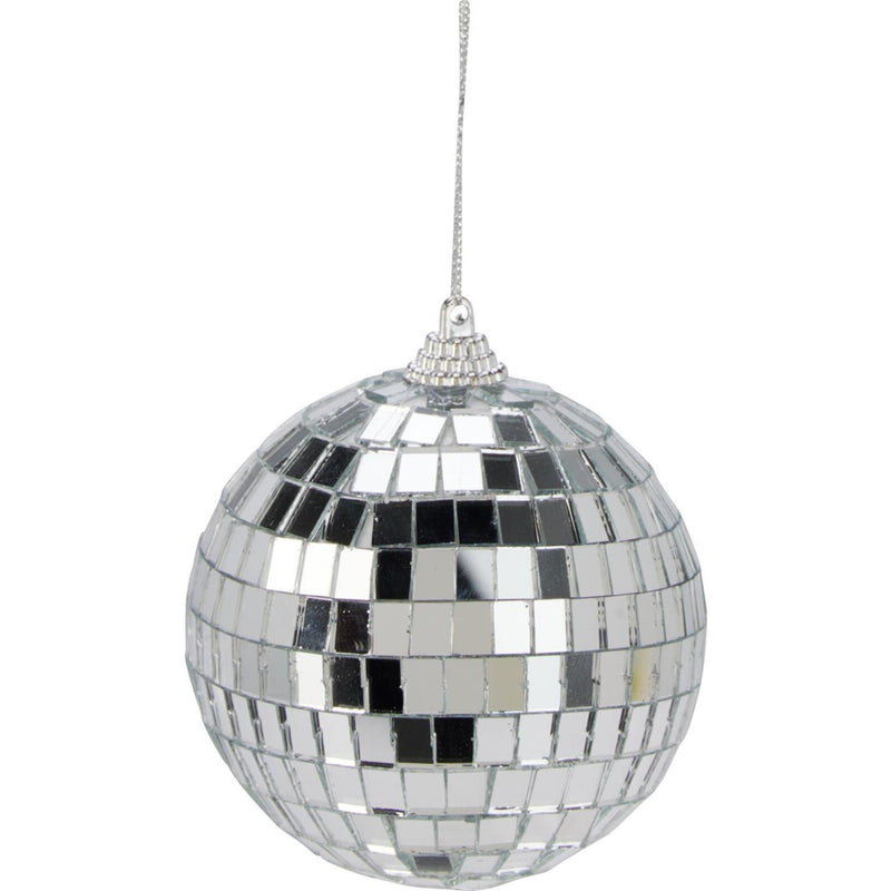 Afbeelding laden in galerijviewer, Home styling spiegelbal 8cm zilver spiegelbal 8cm zilver glas
