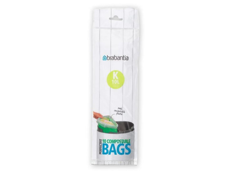 Afbeelding laden in galerijviewer, Brabantia perfectfit composteerbare 10 liter vuilniszakken k rol a 10 zakken

