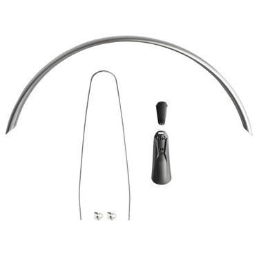 Eurofender snello achterspatbord 46mm - 28 inch smoke titanium