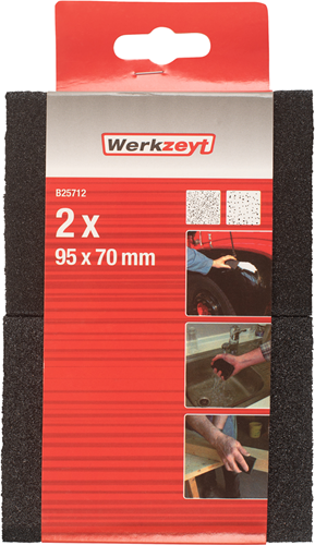 Afbeelding laden in galerijviewer, Werkzeyt schuurspons (versch. korrel) 2st - b25712
