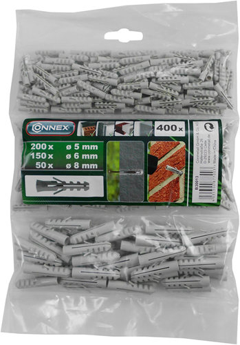 Afbeelding laden in galerijviewer, Connex plug pp 5+6+8+10mm bag 400st - b30013
