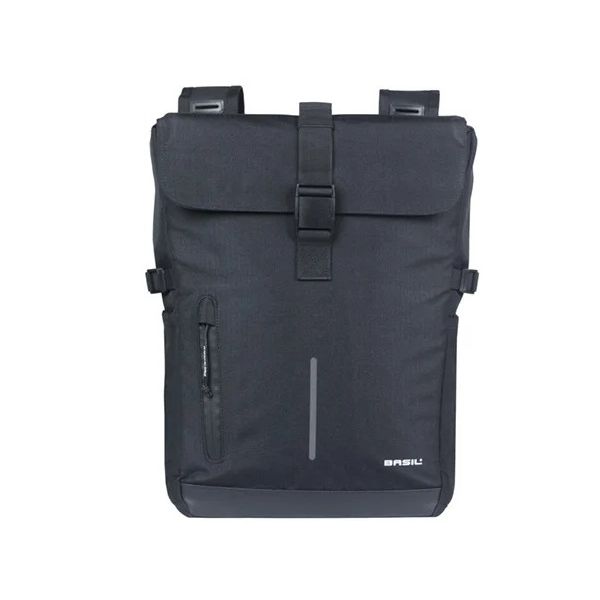 Afbeelding laden in galerijviewer, Basil b.v. dubbele fietsas basil move 30 liter 16 x 27 x 38 cm - zwart
