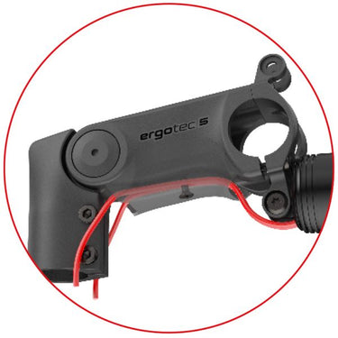 Ergotec stuurpen ahead 50 xl si ø28.6mm vork 90mm ø31.8mm - zwart