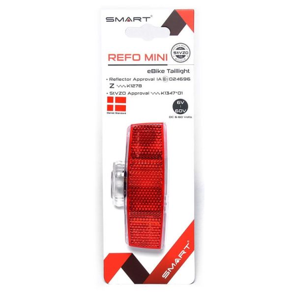 Afbeelding laden in galerijviewer, Smart fiets dragerachterlicht refo mini 50 80 mm batterij
