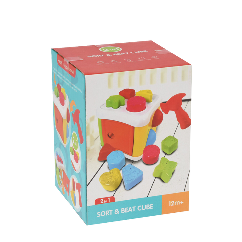 Afbeelding laden in galerijviewer, Babyspeelgoed sort beat cube
