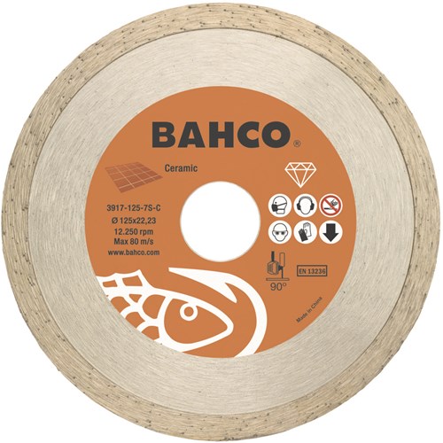 Bahco slijpschijf | diamant | voor keramiek en tegels | 125 x 1.2 x 22.23 mm - 3916-125-10p-ce