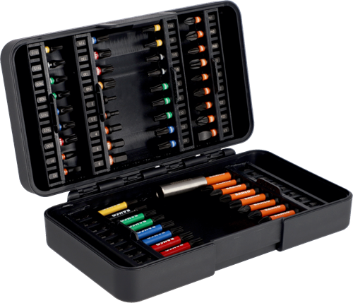 Afbeelding laden in galerijviewer, Bahco 66im 54c-1 | 1 4 impact torsie bit set | voor sleuf phillips pozidriv hex torx® tamper robertson schroeven | 54 stuks - 66im 54c-1
