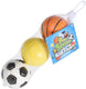 Cilgro fun sports foam ballen 3 stuks in netje