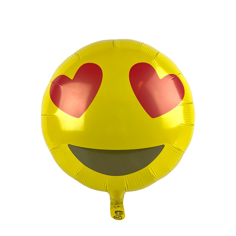Afbeelding laden in galerijviewer, Ballon folie emoji heart eyes ø46cm
