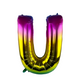 Ballon folie letter u rainbow 86cm