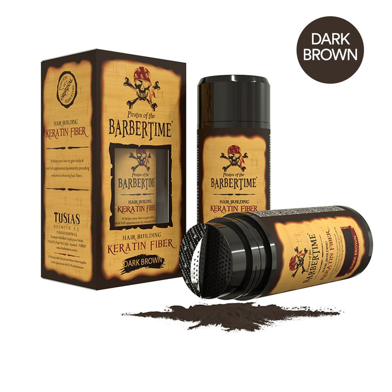 Afbeelding laden in galerijviewer, Barbertime hair building keratin fiber dark brown 21gr.
