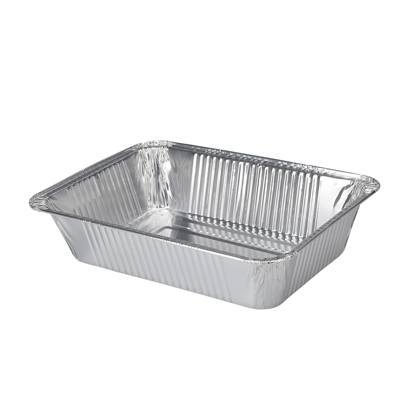 Afbeelding laden in galerijviewer, Bbq barbecue ovenschaal aluminium 22x15,5x4,5cm 5 stuks
