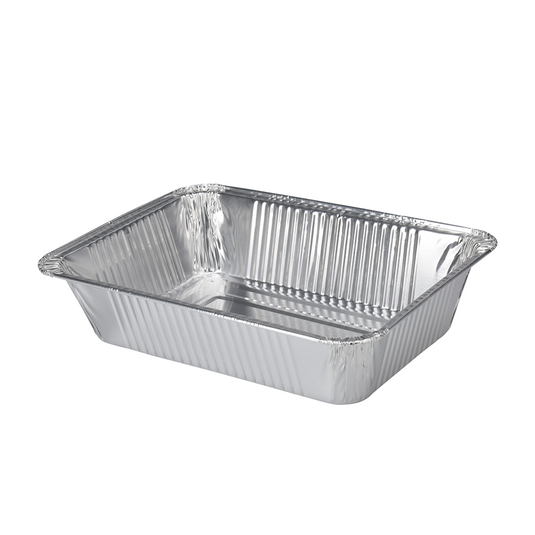 Bbq barbecue ovenschaal aluminium 22x15,5x4,5cm 5 stuks