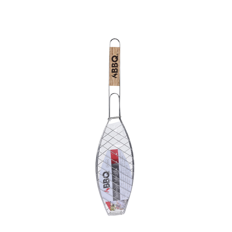 Afbeelding laden in galerijviewer, Bbq barbecue visgrill metaal 58x14cm
