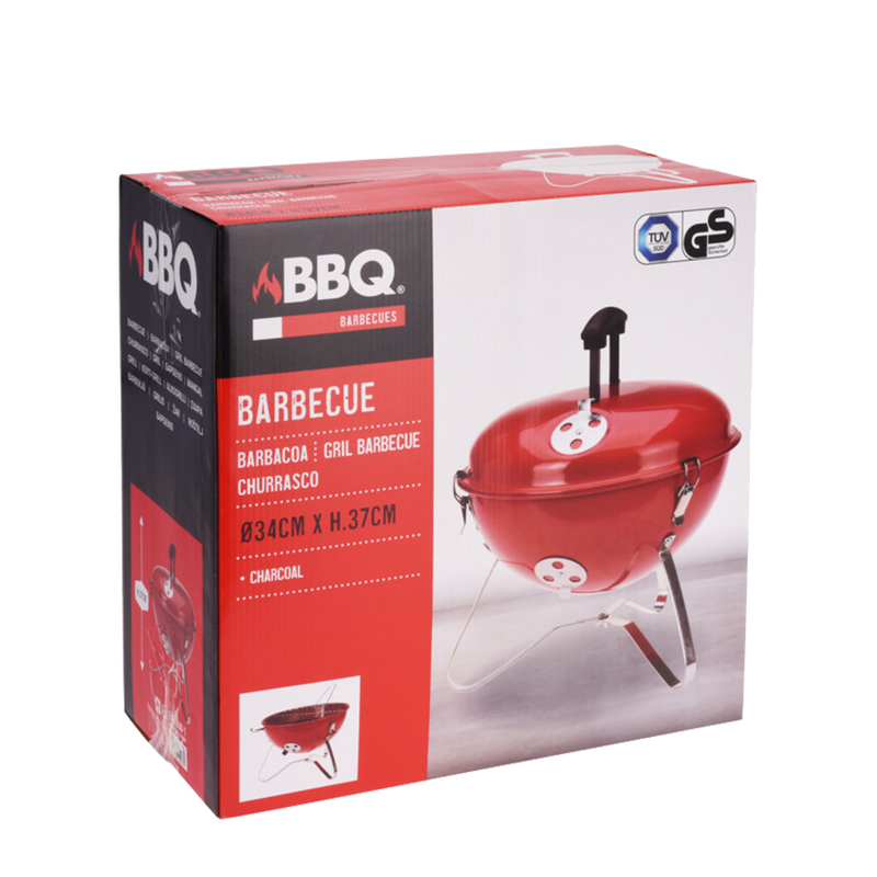 Afbeelding laden in galerijviewer, Pic bbq tafel barbecue rond rood ø34cm
