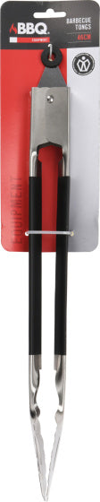 Afbeelding laden in galerijviewer, Bbq Barbecue Tang met Antislip RVS 46 cm Zwart
