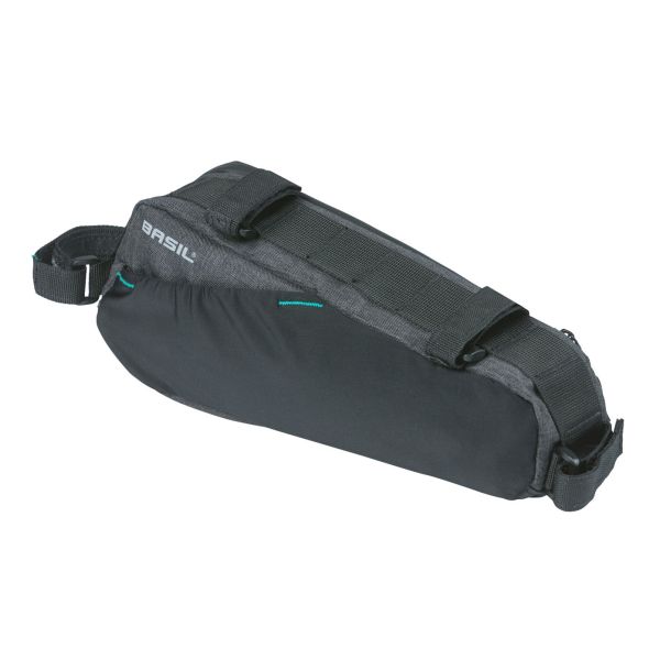 Afbeelding laden in galerijviewer, Basil Discovery 365D frametas M - sportieve compacte fietstas voor heren damesfiets - 1.8L - zwart melee
